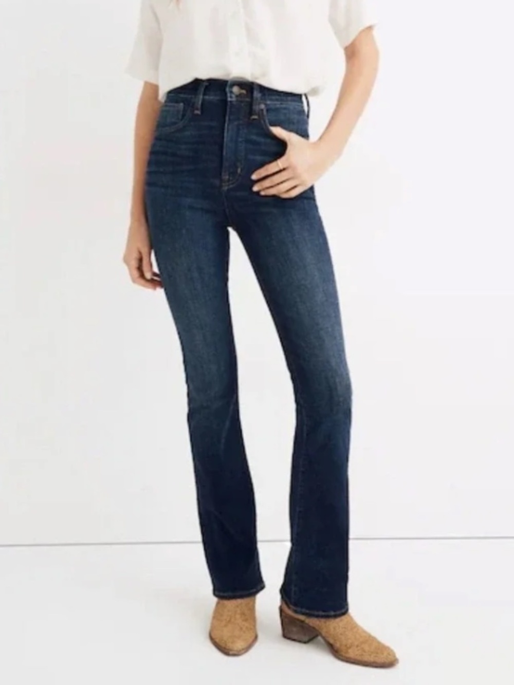 Madewell Skinny Flare Jeans - Dark Wash